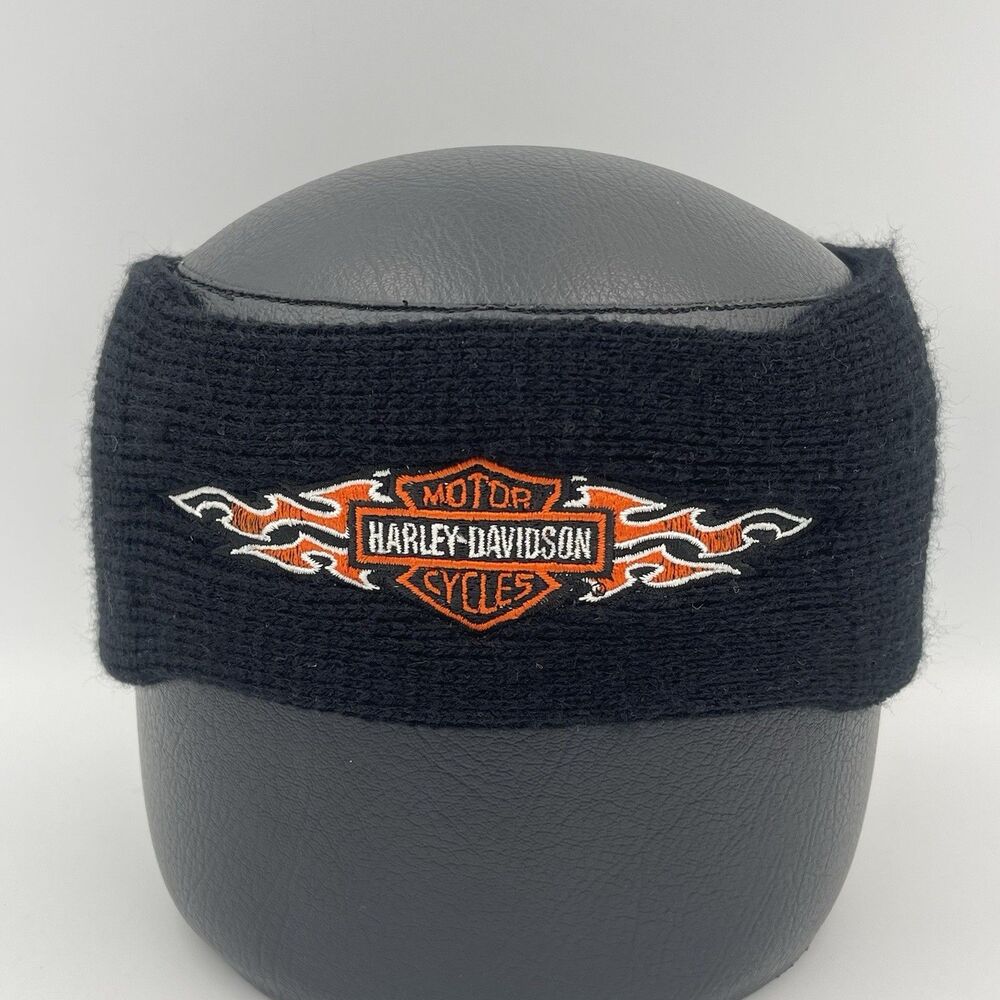 Vintage Harley Davidson Headband Sweatband Adult One Size Riding Biker Flames